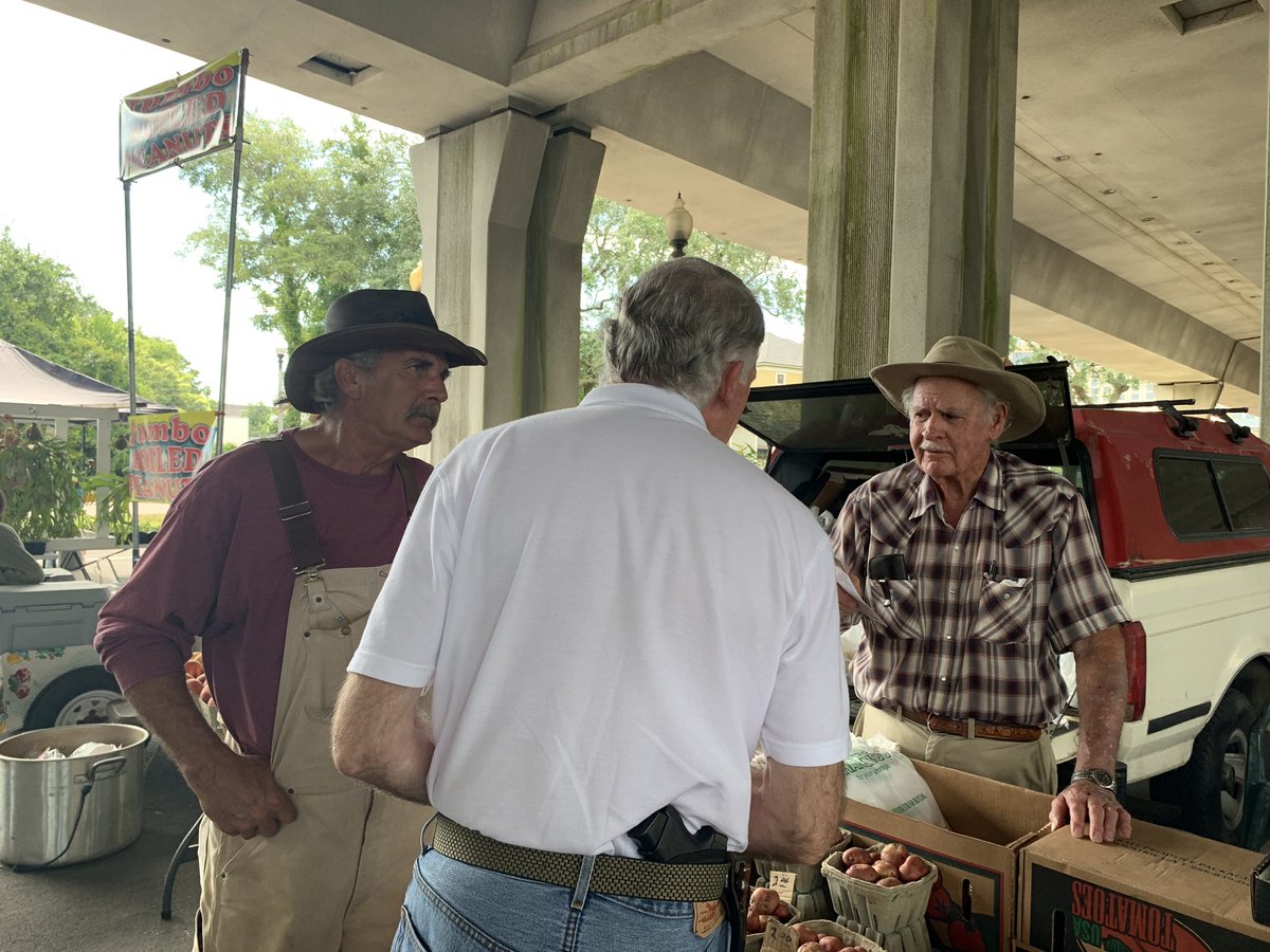Andy_for_AG's tweet photo. Visiting the Biloxi Farmers Market with my brother @jonmtaggart after working an early shift change and a radio interview. Folks on the Coast are eager for leadership that understands their unique needs. 
Donate at https://t.co/RvWhZpvz3R #WheresAndy #CounselForMS #JoinTheATeam https://t.co/fYwcH2TVcg