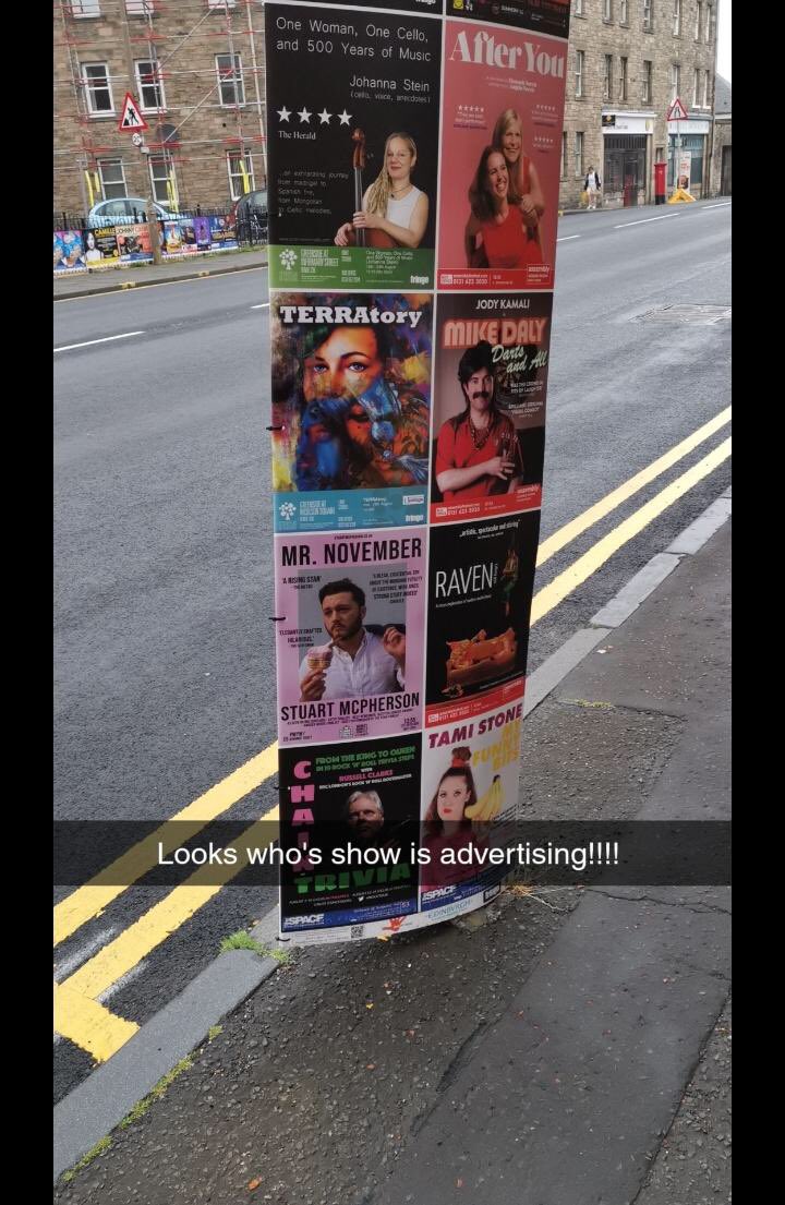 Tamiwilliams23's tweet photo. Just watched @nicholsonsupst1 production of #TERRAtory and it really was fantastic. Such an interesting story which really gets you thinking about your #heritage and the cast weโre all incredible, highly recommend it! #edfringe and weโre also poster neighbours ๐๐#makeyourfringe https://t.co/P4MepEVP8F