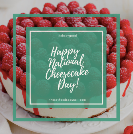 SoyfoodsCouncil's tweet photo. IT'S #NATIONALCHEESECAKEDAY AND LIFE IS #OHSOYGOOD! Recipe: https://t.co/MmLSHOtbQH
.
.
.
#soyinspired #raspberrycheeesecake #cheesecakegoals #silkentofu #raspberries #freshfruit #qualityeats #goodeats #delicious #soyummy #soygood #summerdessert #sweettooth https://t.co/ehz9NHyq9T