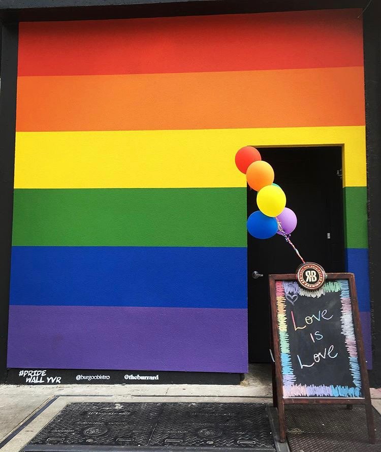 BurgooBistro's tweet photo. ๐ณ๏ธโ๐PRIDE WEEK IS HERE!๐ณ๏ธโ๐
Burgoo is proud to provide an inclusive and welcoming environment for all our guests, and we have Vancouver's official Pride Wall right outside our downtown location! #pridewallyvr
Celebrate Pride with us! #vanpride
๐ธ by instagrammer @AmyLizr https://t.co/Z7TOMrmdzV