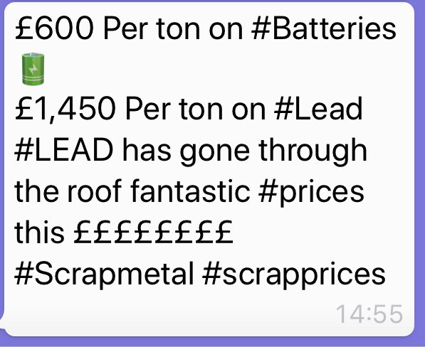LELO METAL RECYCLING LTD (@lelo_metals) on Twitter photo 