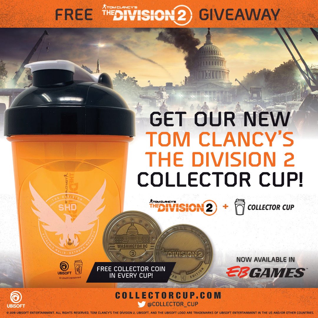GIVEAWAY!

New Tom Clancy's Division 2 Collector Cup and coin Giveaway!

We'll pick one winner each day for the next 3 days.

All you have to do is follow @collector_cup and @thedivisiongame Like and Retweet!

collectorcup.com/collections/fe…