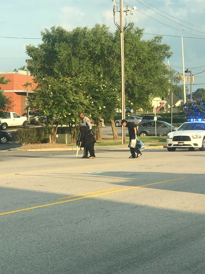 This morning a motorist captured one of our deputies who stopped to assist a couple to cross a busy intersection this morning. No matter the assignment, it matters to someone's life, at that moment!