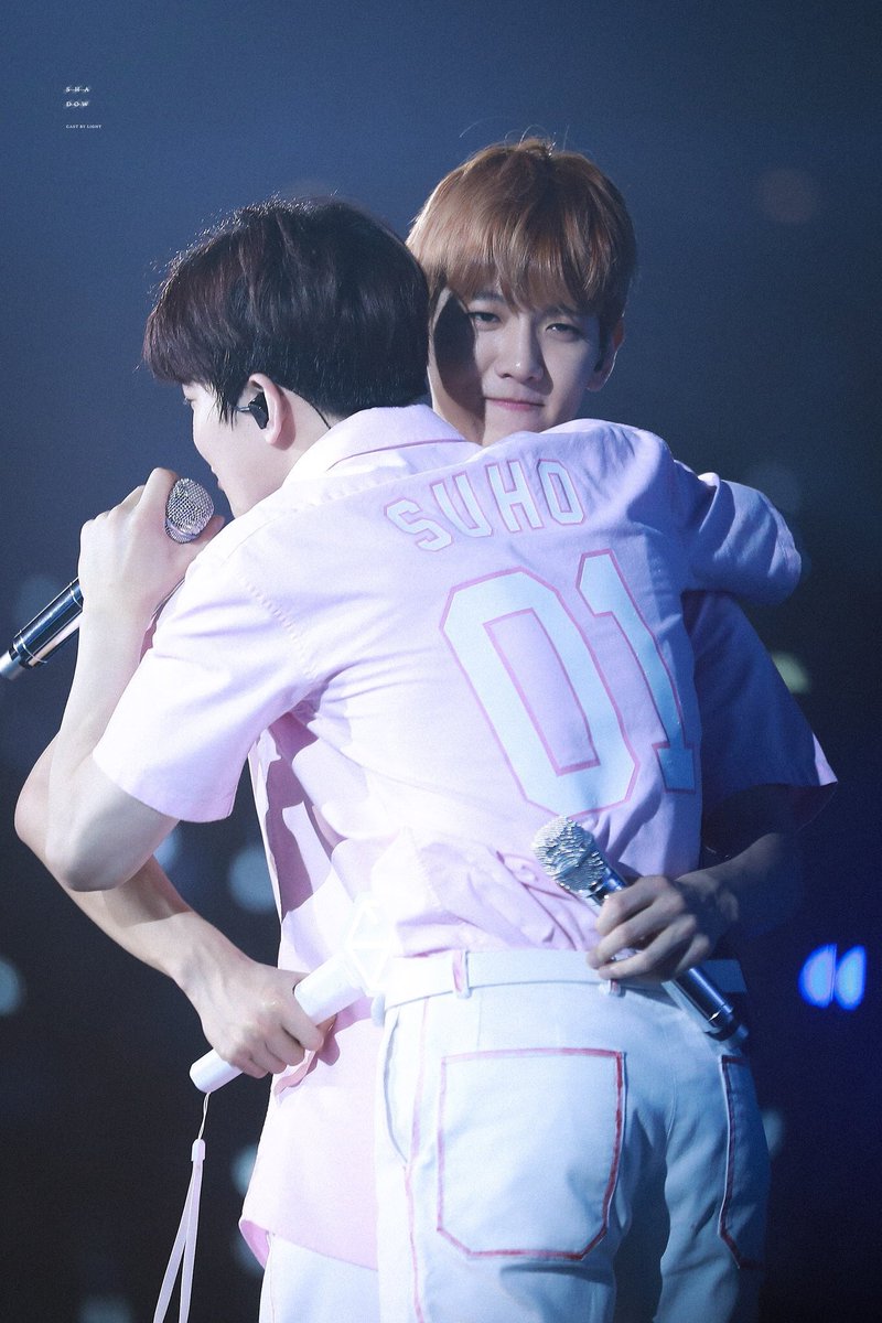 we love to see baekhyun bring out the clinginess in junmyeon 