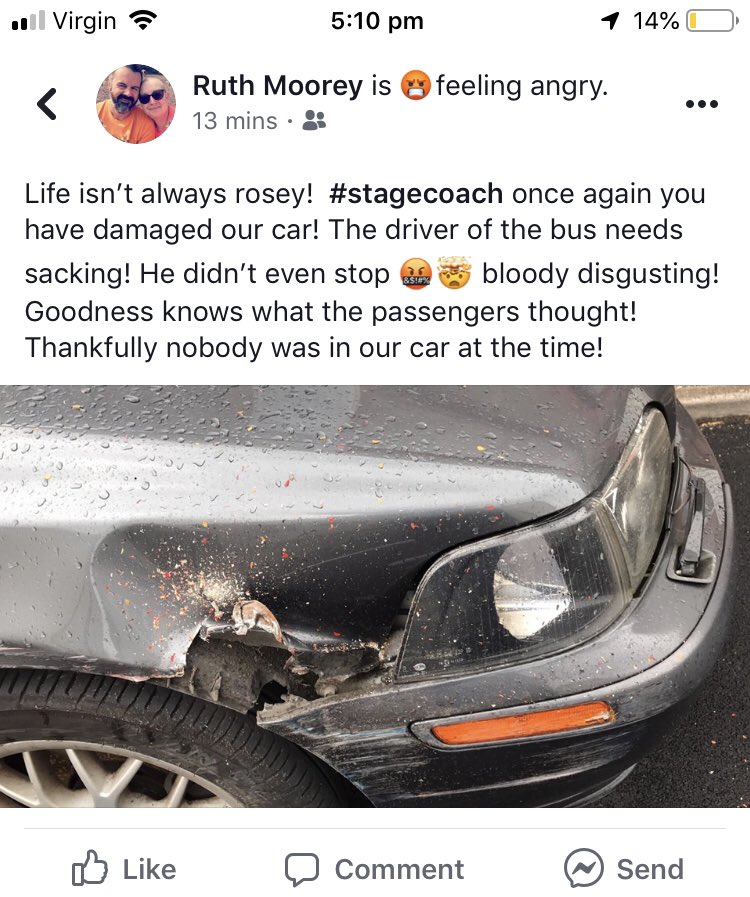 BlueWellbeing's tweet photo. @StagecoachSW nice bit of #criminaldamage #failtostop #accident #poor #hitandrun https://t.co/CNM3EByz0N