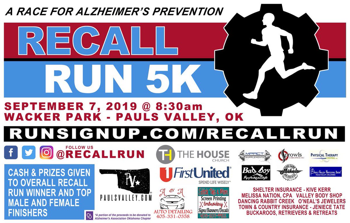 RecallRun's tweet image. Price of registration increases this Saturday! Have you signed up? #5K #Alzheimers