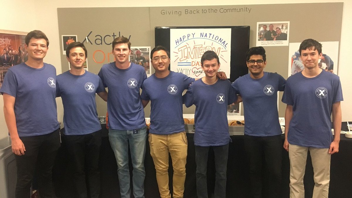 XactlyOne's tweet photo. At @Xactly summer interns are key to our hiring pipeline and overall recruitment strategy.  This summer we welcomed 26 summer interns who are bringing creative and innovative ideas to the workplace (plus we LOVE their energy)#NationalInternDay #WeAreHiring #Xactly #XactlyLovesMe https://t.co/ManDsWcrx9
