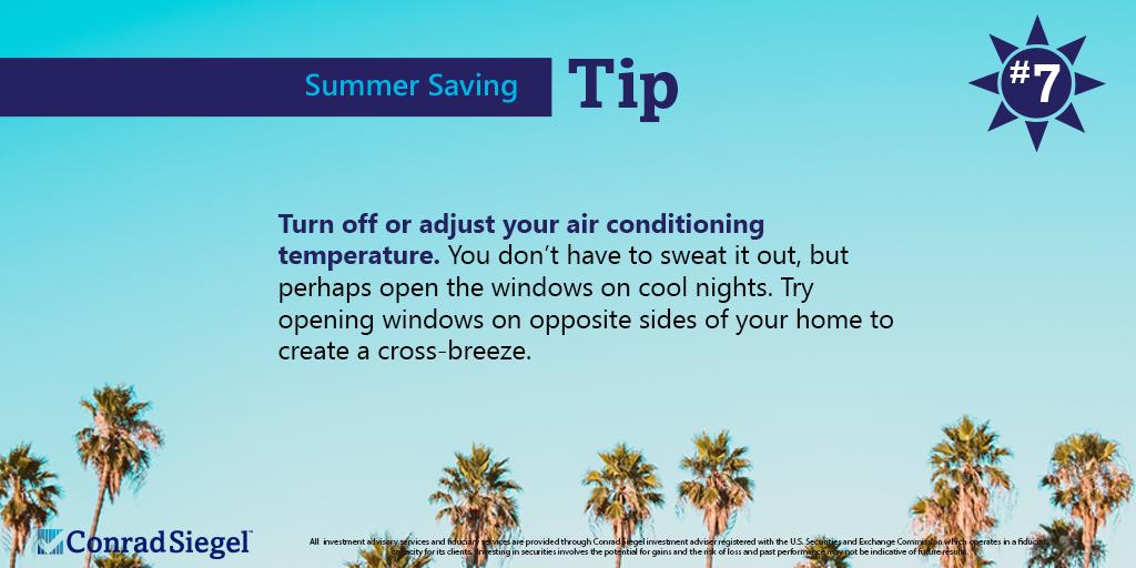 ConradSiegelAct's tweet image. Lower your AC or open a window! One more way you could be #SavingForSummer