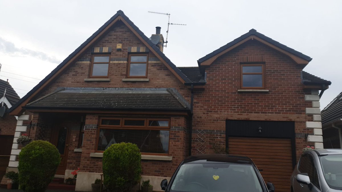 HDGBelfast's tweet photo. A fantastic home transformed by The Home Design Group.

Oak uPVC Windows
Composite Front Door 
Oak uPVC Fascias &amp; Soffits 
Black Gutters &amp; Downspouts
Black Dry Verge

Get touch to have a free design done on your home.

02890772077☎️
https://t.co/rbOrJJjTwL🌎 https://t.co/A2doniZVmJ