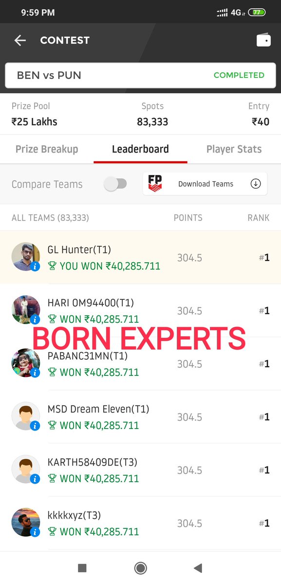 GLHunter_'s tweet image. Name to Suna hi Hoga #BornExperts 
Thank You Whole Group @sindbadsailor_R @Lokendr25305587 @ElfNational @rudresh2 @erkeshav04 @Haiwaaaan @srikar242 @NarayananXi @Rajendr55594544 @Sandeep85478958 #dream11 😊💥