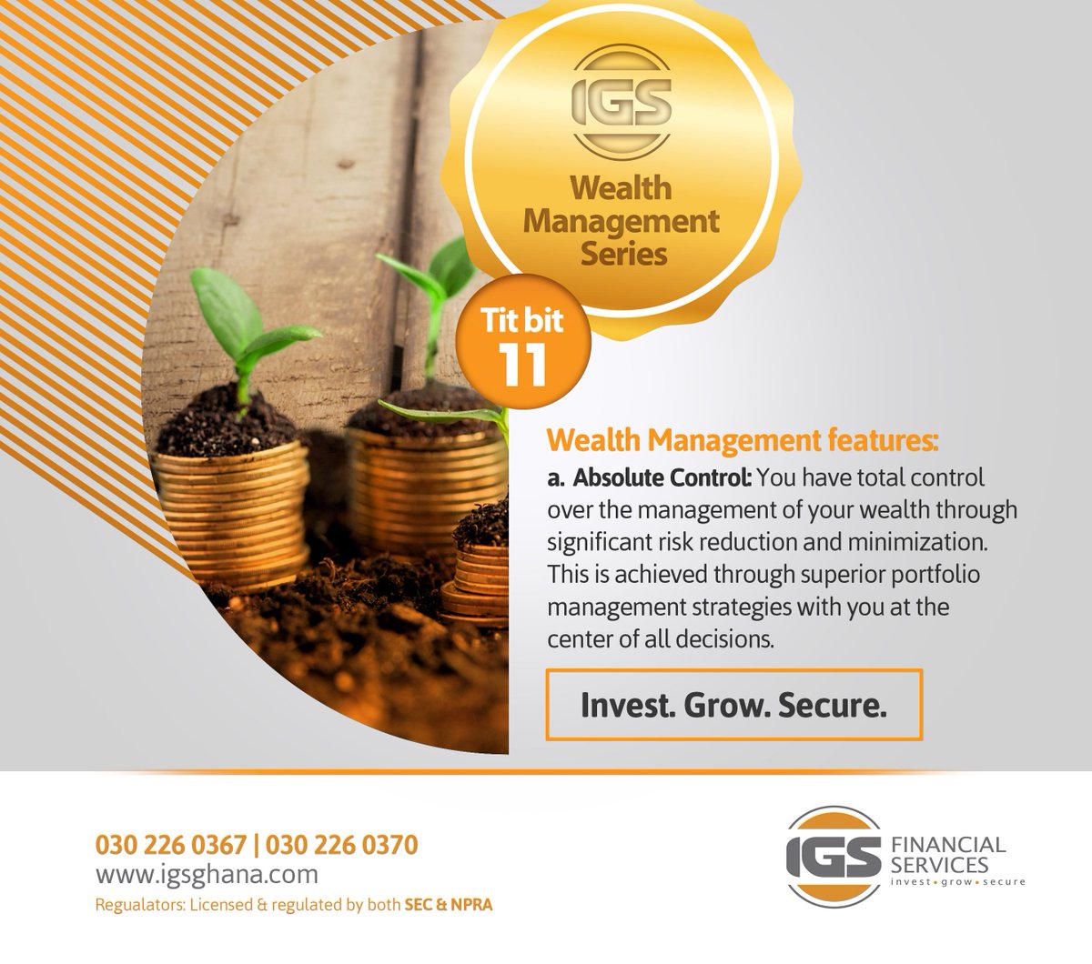IGS_Ghana's tweet photo. Take control of your journey towards financial freedom. #Invest #Grow #Secure #IGSFinancialServices #Significantlydifferent #Goals #Ghana #investments
Tit Bit 11 https://t.co/ciixgBNd6B