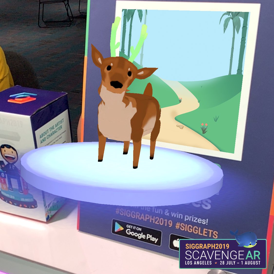 RyanBarryCG's tweet photo. Stop by the International Resource Center to find this little guy! #siggraph2019 #sigglets https://t.co/CcG2YuOaG4