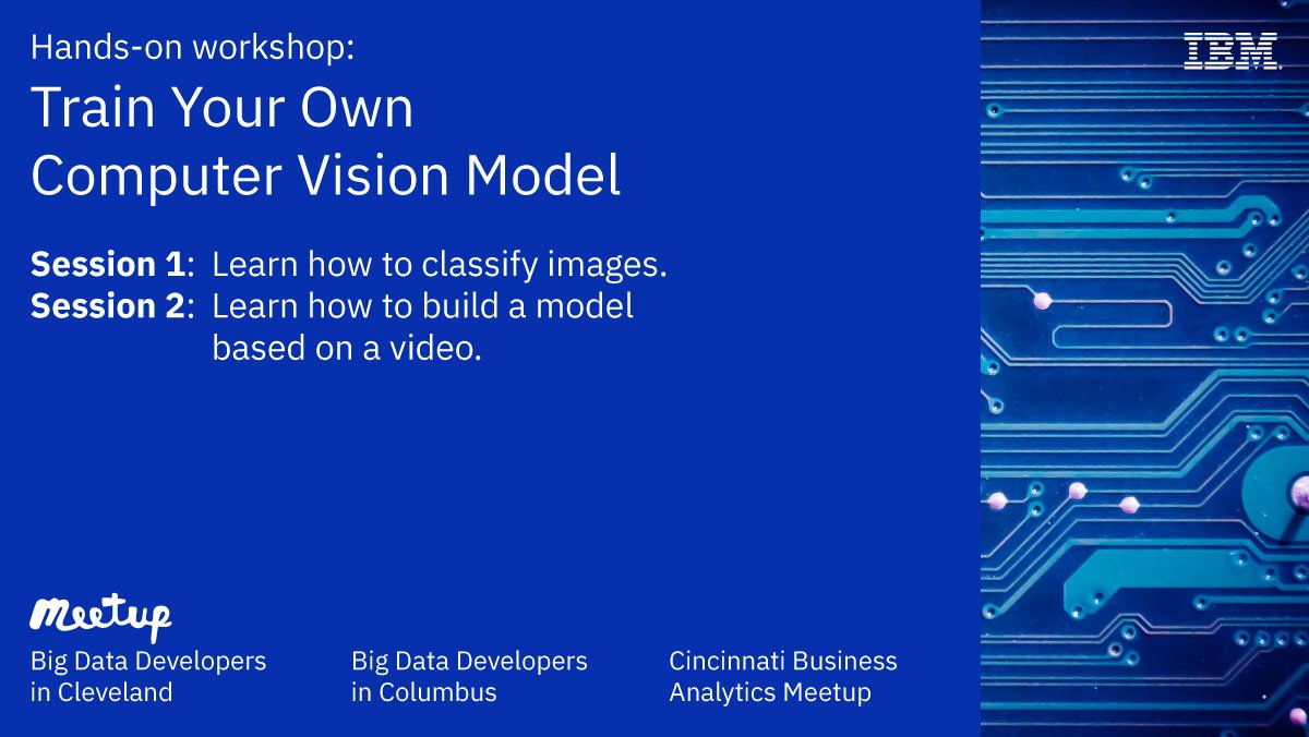 MarisadePeralta's tweet photo. Discover how to train highly accurate models to classify images and detect objects without deep learning expertise.  Join our hands-on training workshop today in Cleveland, OH. Registration https://t.co/MnhJtaiKgd  #artificialintelligence  #computervision #objectdetection #ai https://t.co/TuEvG1jP17