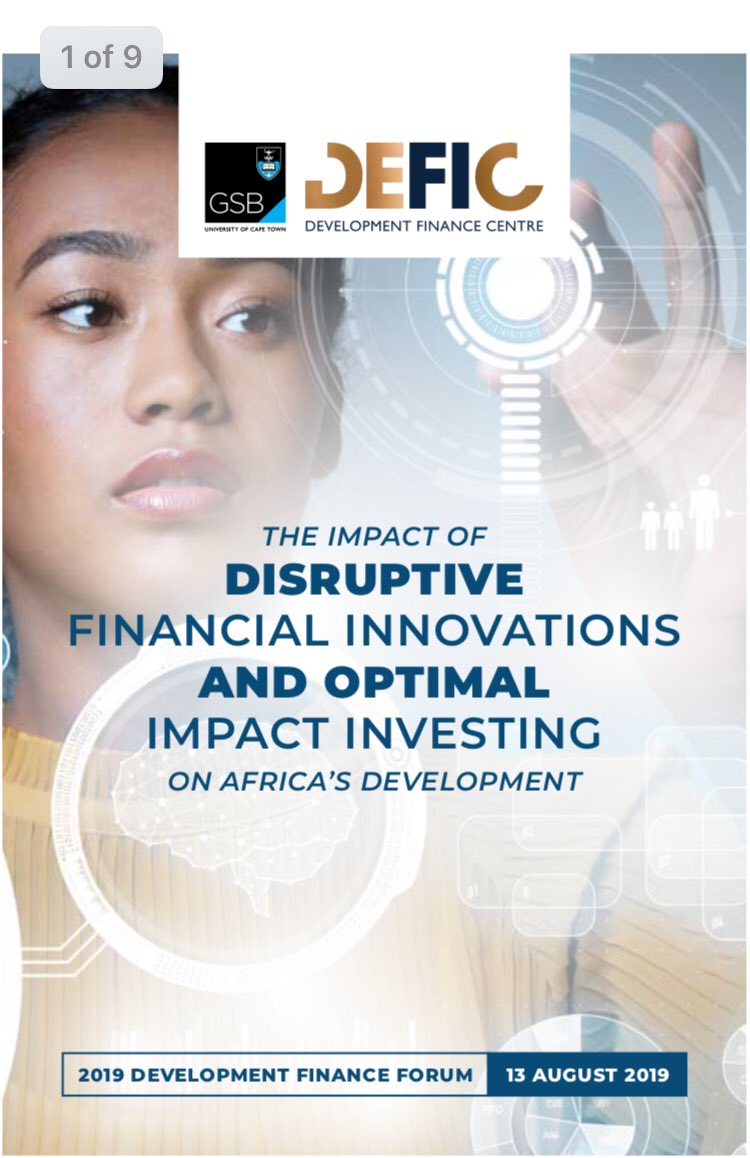 lhatiph's tweet photo. Disruptive Financial Innovations and Impact Investing in Africa
#2019DevelopmentFinanceForum 
@UCTGSB @DEFIC_UCT_GSB @X_oli https://t.co/cJIskt8NvL