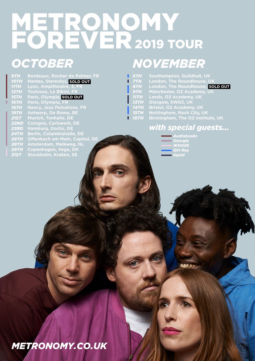 we're playing these shows around the UK with Metronomy in November !!!!!! (the shows in blue)

metronomy.seetickets.com/tour/metronomy
MORE VERY EXCITING NEWS TOMORROW