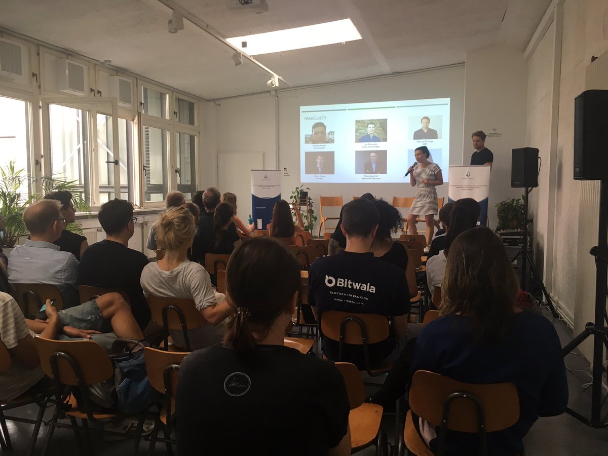 Crypto 2.0 Meet-up at <a href="/betahaus/">betahaus | Berlin</a> by  Pandora’s Wallet. Speaking <a href="/nickdelaforge/">Nick de la Forge</a> <a href="/joepetrowski/">Joe Petrowski</a> of @ParityTech <a href="/BalazsDeme/">Balazs Deme</a> of @HerdiusDEX Jasmine Zhang of <a href="/longhashdata/">LongHash Data</a> and Dario Salamena of La Conexion #blockchain #crypto #meetup #berlin #decentralization