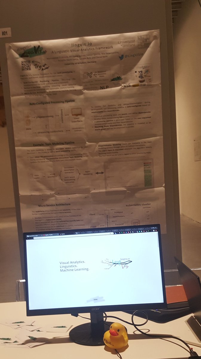 LingVISio's tweet photo. It was great to see so much interest at #ACL2019 in our https://t.co/VCTg83YcGp framework. Thanks for stopping by. Check out the demo at https://t.co/HDrlMt5uys #LingVISio #ACL2019nlp https://t.co/zLePpX28LA