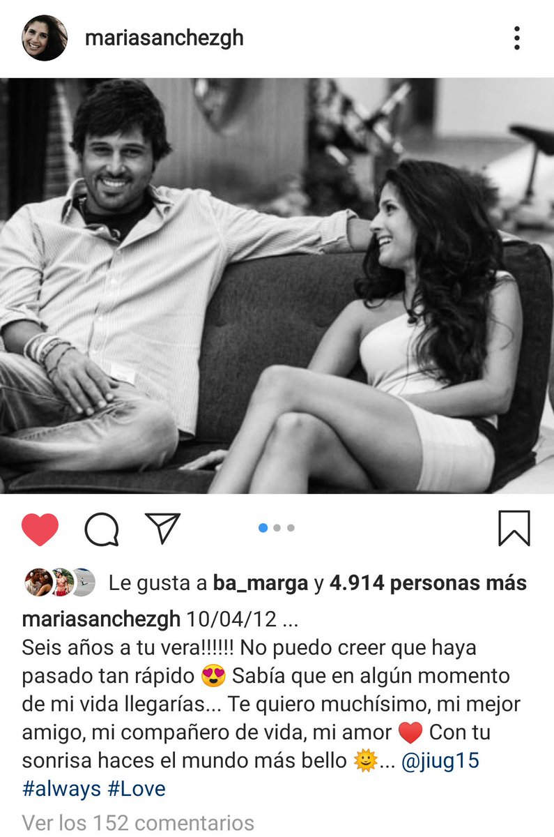 MantecBelen's tweet photo. ❤️ Esto decía @MariasanchezzGH de @HugoGH121 un diez de tantos, hace ahora seis años. Son pareja, pero ante todo son amigos porque ahí empezó todo, con la amistad. Por eso digo  hoy que #FelizDiaDeLaAmistad chicos, sed felices, y buenas tardes 💕💕💏😍😘😘 https://t.co/WgqFUJgRva