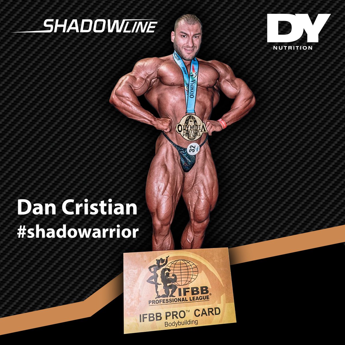Dorian_Yates's tweet photo. From @DYNutrition -
Congratulations to our #shadowarrior Dan Cristian for winning his IFBB PRO card 💪

Last year, Dan Cristian had a pec tear while training in Germany, but he didn’t lose his champion mindset...He came back strong and started his recovery process... https://t.co/YSIQYof3nF