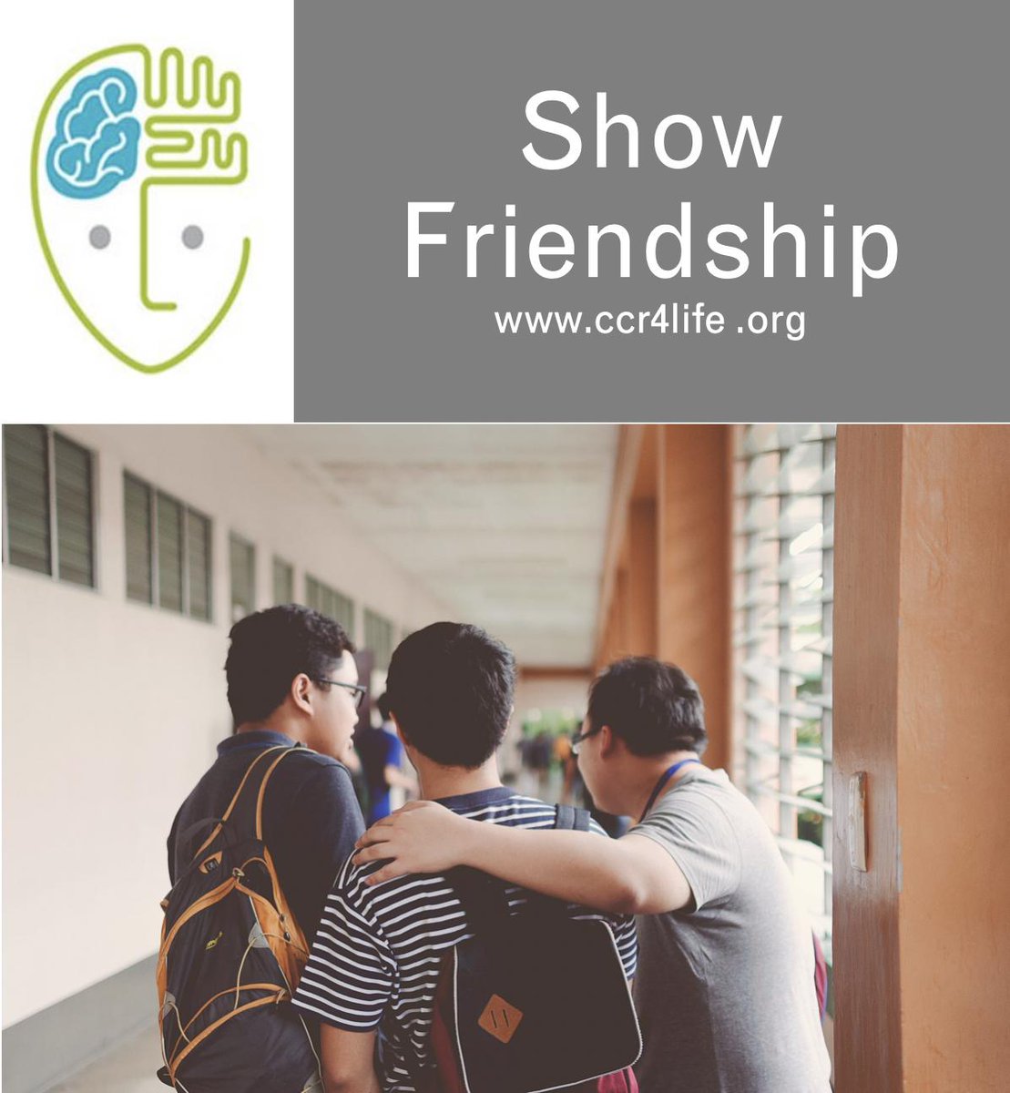 CCR4Life's tweet photo. Today to recognize the International Day of Friendship, we ask you join our movement, and show support to our friends and family with mental illness by telling them that you care about them!
#changelives #internationaldayoffriendship https://t.co/2P1mHHKYcx