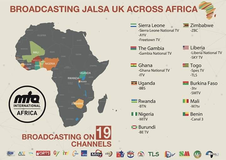 ssenfukamalik's tweet photo. Jalsa salana to be broadcasted on 19 channels in the African Continent
#Uganda #EastAfrica  

#JalsaSalana #JalsaUK #JalsaConnect #Islam #Ahmadiyya #TrueIslam #LoveForAllHatredForNone 
#IslamInUK #IslamInBritain #IslamInUganda #AhmadiyyatInUK #AhmadiyyatInAfrica #MuslimForPeace https://t.co/uC5zCCmZJr