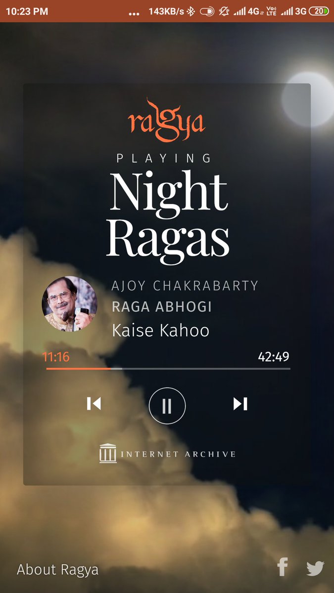 Listen Raga Abhogi with me now. #India #AjoyChakrabarty
Click here ragya.com
