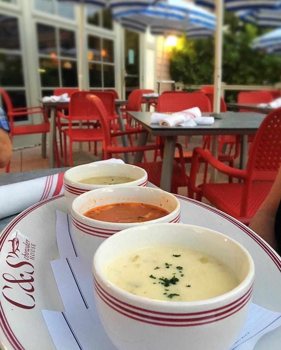 chowder_house's tweet image. Why pick one when you could have all three? At lunch and dinner we serve a Chowder Flight so you can taste all three of our delicious chowders! 😋📷: littlemissethel