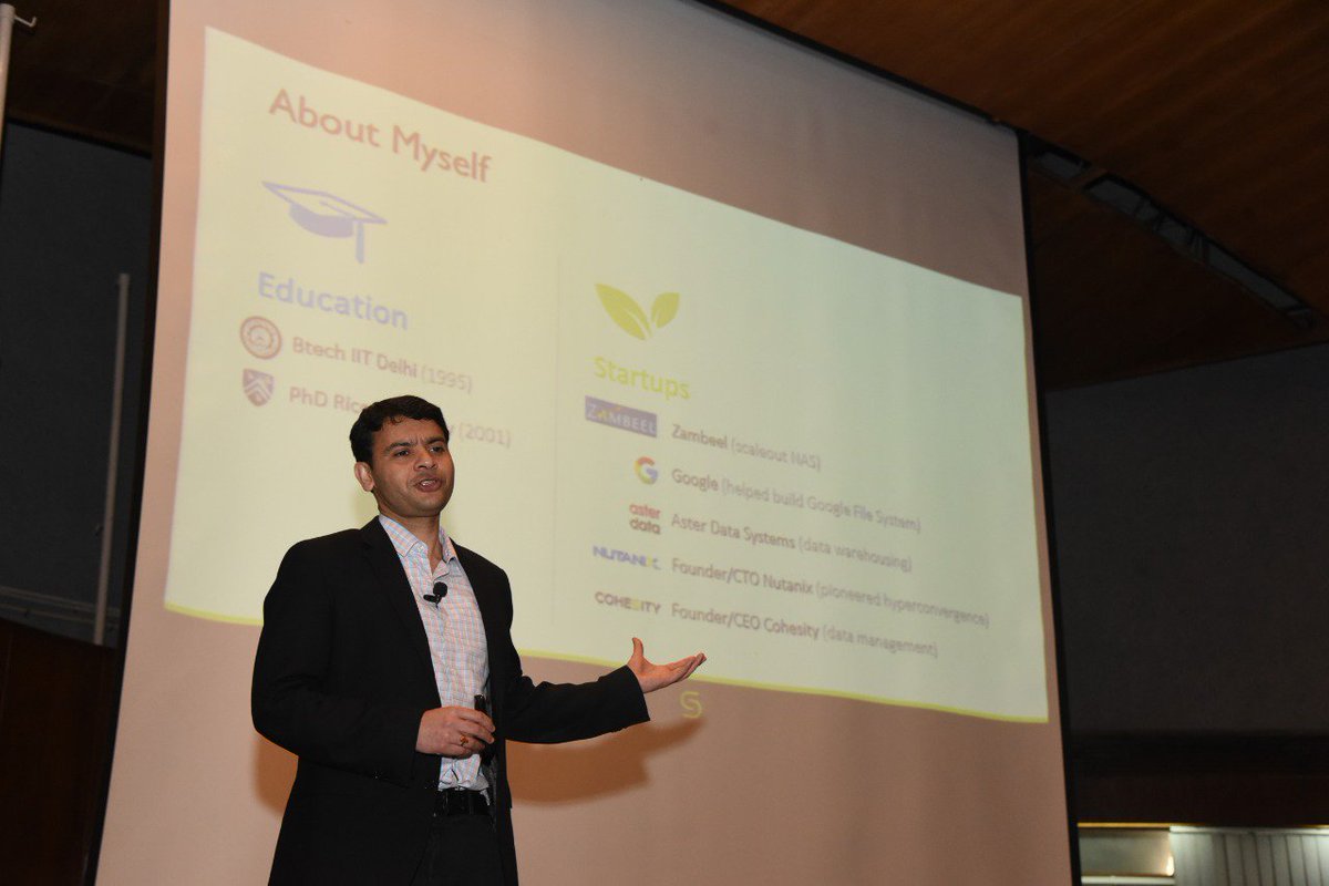 iitdelhi's tweet image. The Office of the Alumni Affairs, IIT Delhi, organised an interactive session with Mr Mohit Aron, a 1995 batch alumnus, who is Founder and CEO of @Cohesity, a US-based enterprise storage company.