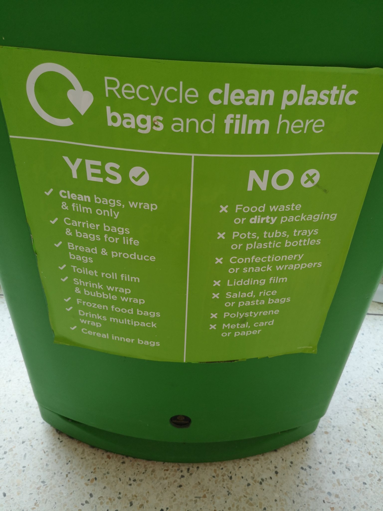 Asda Carrier Bag Recycling