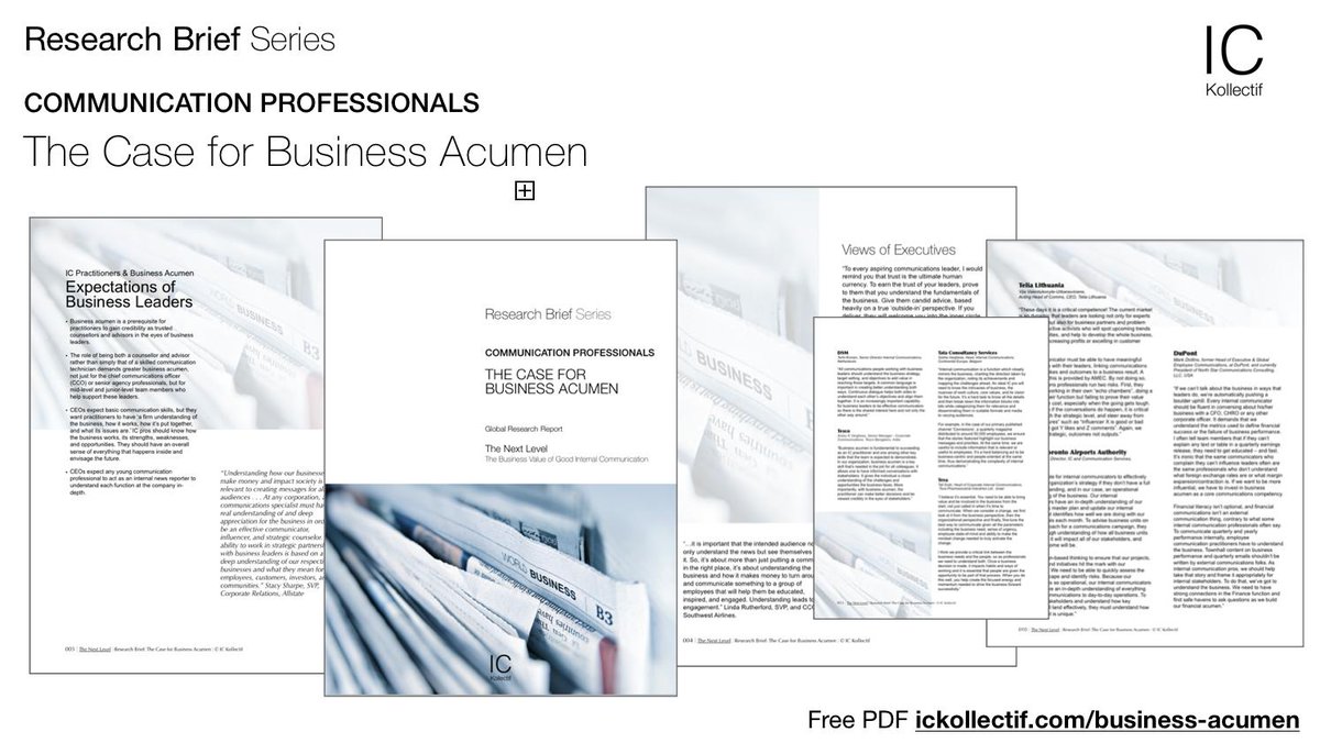 IC_Kollectif's tweet photo. “Just as business leaders need to be excellent communicators, communicators need to have exceptional business acumen...we all need a deep understanding of what we’re trying to do.” Steve Shebik Vice Chairman Allstate. Our latest research brief  https://t.co/6ib6yY5DNc #ICKReport https://t.co/5IyX0YaZxV