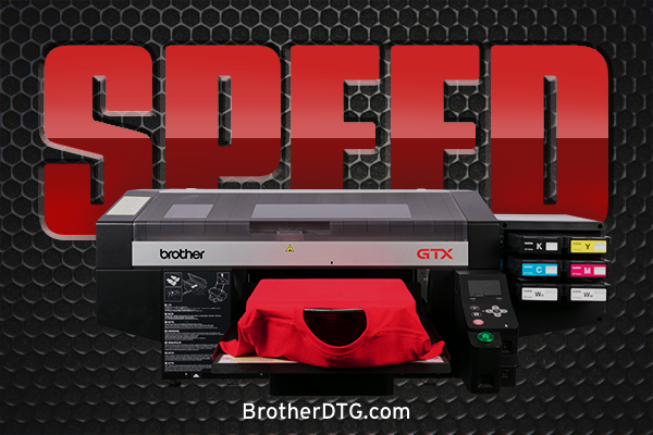 BrotherIndPrint's tweet photo. The GTX stands apart for many reasons, not the least of which is its astounding speed. The GTX is up to 4 times faster than its predecessor, with an average print speed of a minute and a half on standard sized shirts. To learn more visit https://t.co/tHuors4TQM. https://t.co/ECo3Tg7QJ9