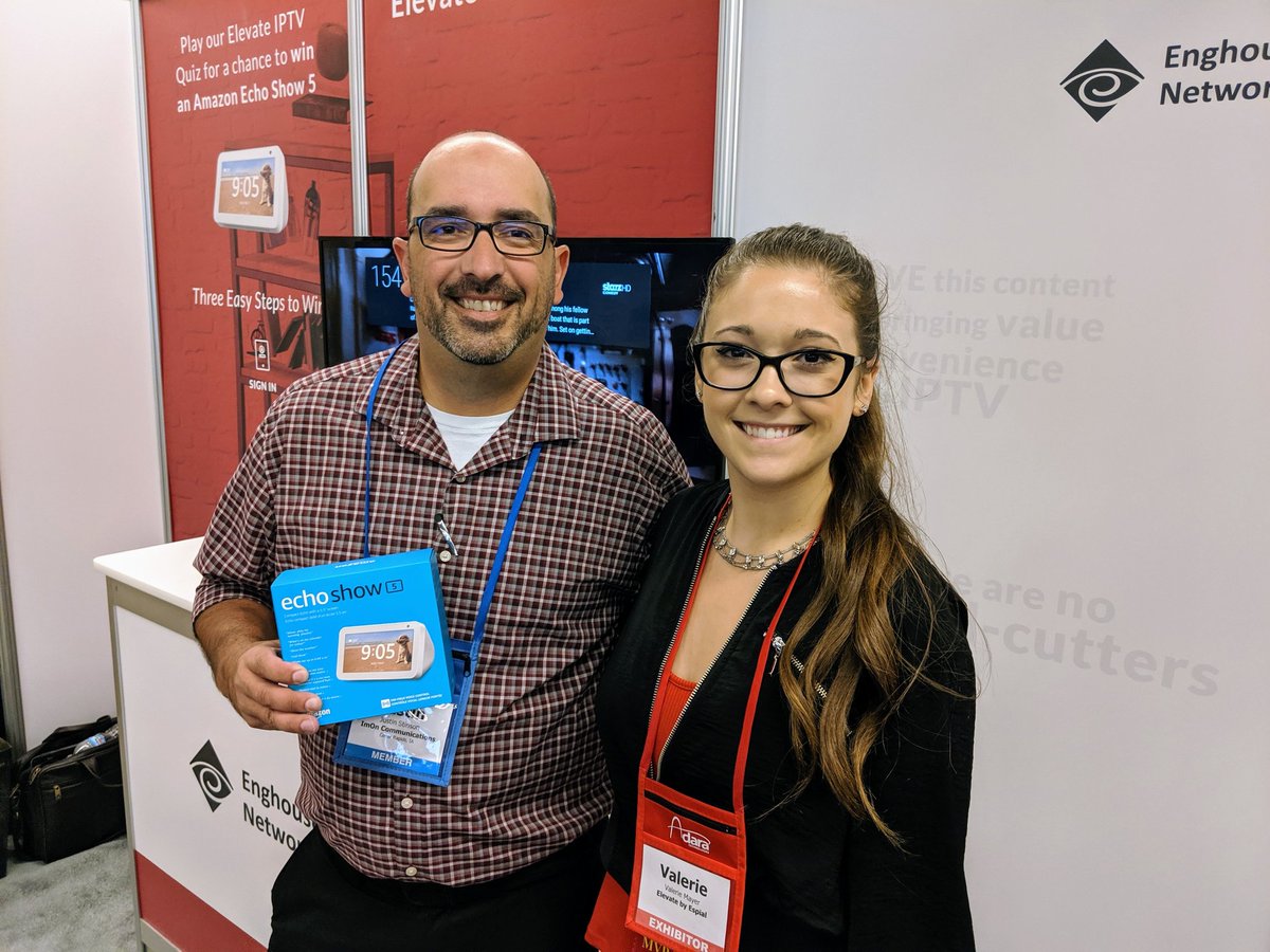espial's tweet image. Congrats to our Day 2 winner! #TIS19 That's a wrap. #iptv #streamingTV