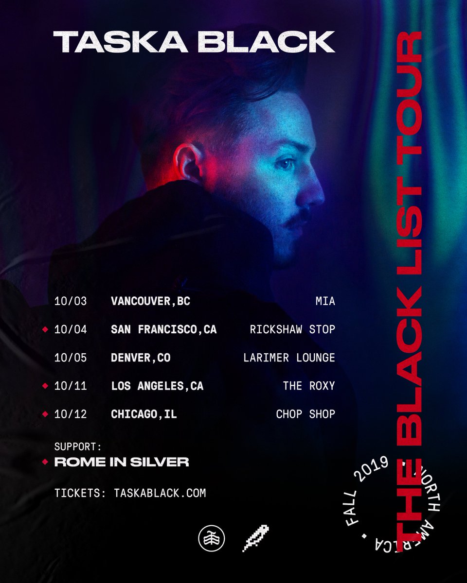 TaskaBlack's tweet photo. Excited for my first ever headline tour this fall!!!! 
 
Tickets on-sale this Friday at 10am local at https://t.co/5CNkMWpYe2, lmk if you got your tix 🖤 Tag a friend you wanna go with. 

PS new music this week too https://t.co/6cNkPpWTz3