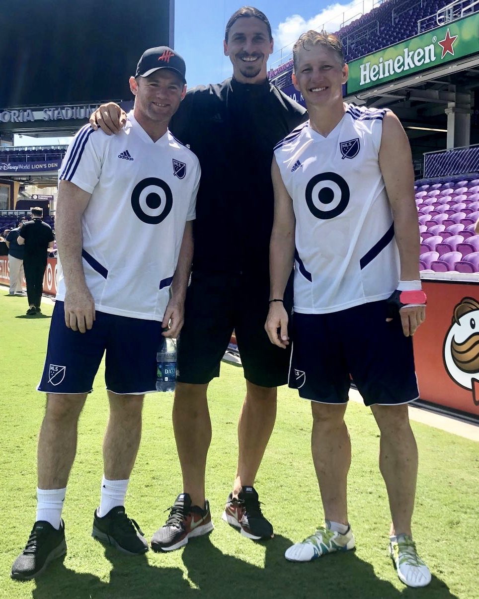Bastian Schweinsteiger On Twitter Training With My Former Manutd Teammates And Now My Current Mlsallstar Teammates Waynerooney And Ibra Official
