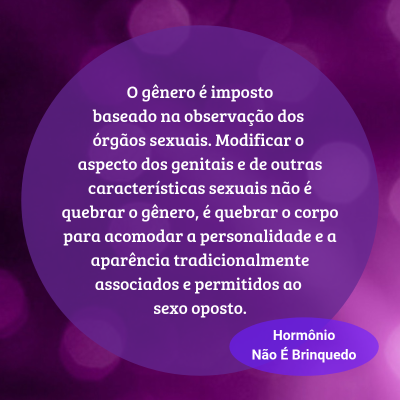 hormonionao's tweet photo. Seres humanos não mudam de sexo. O que é passível de mudança são as regras que engessam a personalidade humana dentro de papéis pré-estabelecidos. O que precisa ser quebrado é o gênero, não a mente, não o corpo.
#InfanciaLivre #EducacaoSemMachismo #GeneroOprime #SexoNaoMuda https://t.co/ecLjhDHKg5