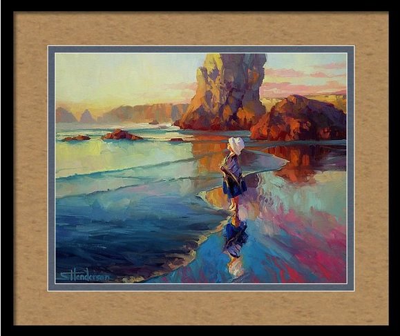 Children accept impossible things because they don't believe that everything is up to their own efforts. They KNOW they need help beyond themselves. Bold Innocence, framed art print from Steve Henderson Collections -- bit.ly/2MsnP3A