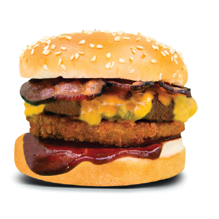 Dry Aged Beef Burger is juicy &amp; deelish! #meatlovers line up. #burgerimalpharetta