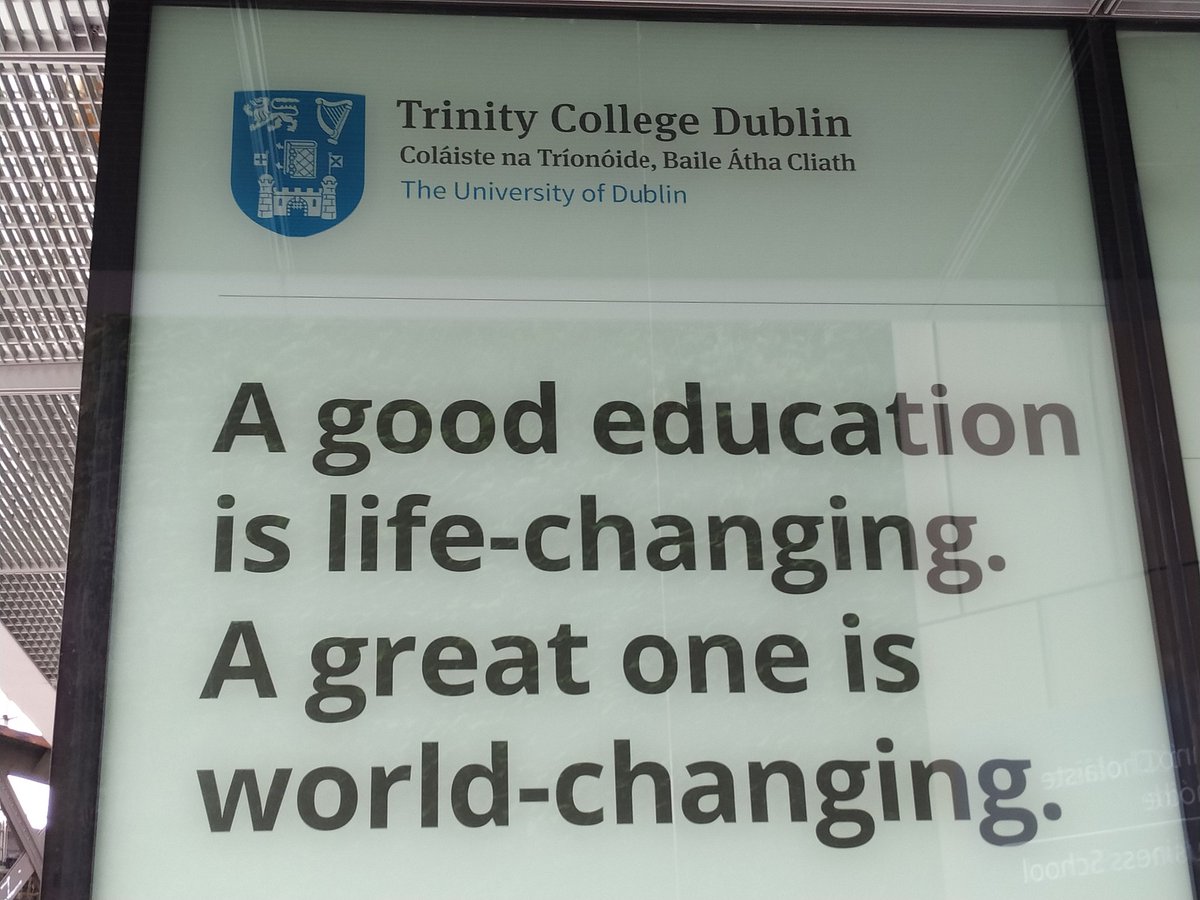 IESPabloDiez's tweet photo. Inspiring phrases at @tcddublin @EnglishMattersE courses #HelpandLearn #ErasmusPlus #KA101 #KA229 #InternacionaCyL #Euroentornos #Euroenvironments #l2c_eu https://t.co/PpnpVngrWA