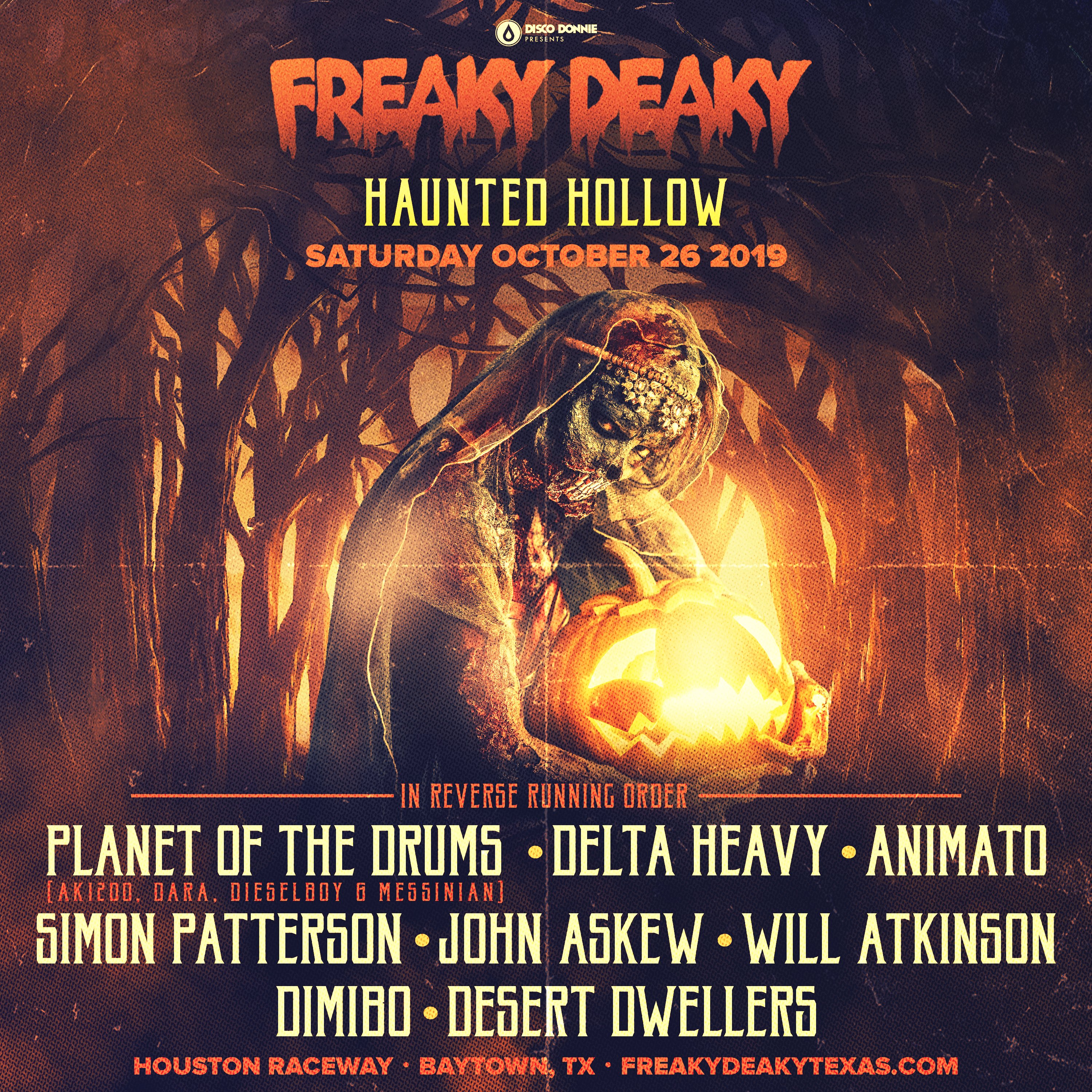 The Freaky Deaky Houston lineup for Haunted Hallow