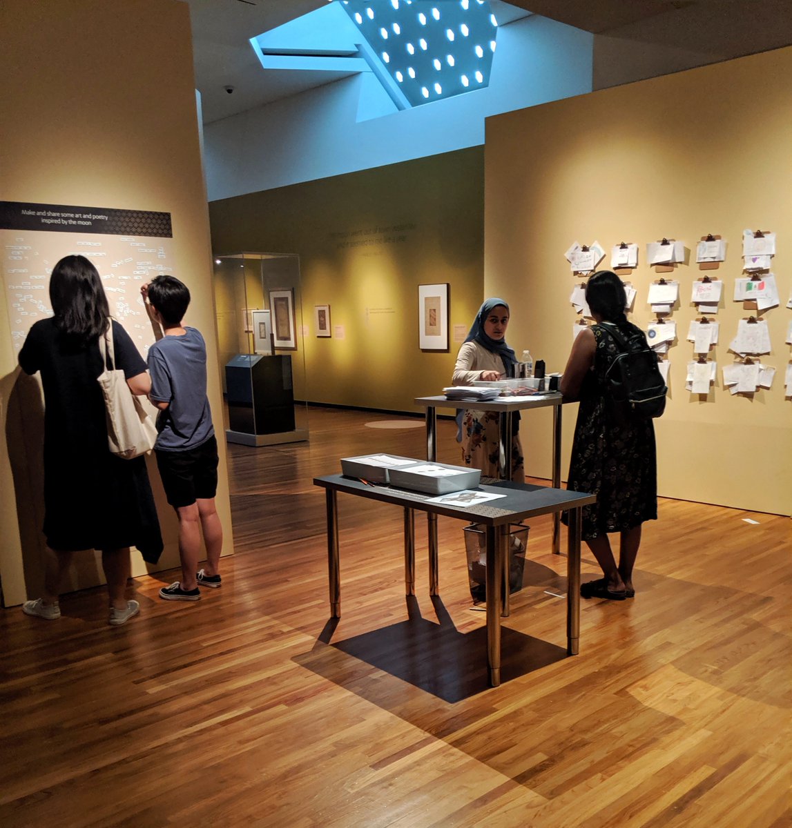 AgaKhanMuseum's tweet photo. Are you a fan of our interactive poetry writing area at #MoonTO? On Aug 17, we're hosting the Moon Writing Workshop where you can make the moon your muse and compose poetry and prose inspired by the exhibition. Details: https://t.co/ifaTdjtEtN https://t.co/OyX7sFMCl8