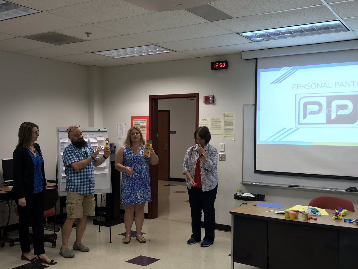 entretalk's tweet photo. This afternoon’s invention activity was a blast! Teachers identified and developed a prototype to solve the problem. #EntreEdPD @EdVGroup @NACCE @NCRDorg @MECCVa https://t.co/Lf95cZaV0R
