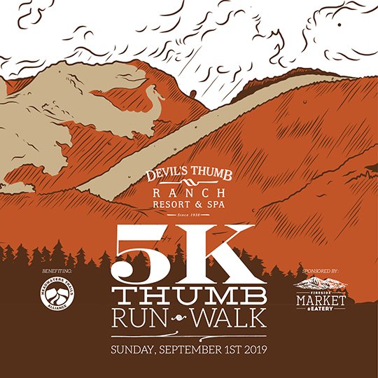 DevilsThumbRnch's tweet photo. #Celebrate #LaborDay #Weekend at #DevilsThumbRanch with our 1st Annual #5K Thumb #Run #Walk! Don't miss this #fun event! Registration is now open. Space is limited. $25/Lodging Guests. $30/Day Visitors who register before August 13th. To register: https://t.co/bPygGnHWbY https://t.co/qQyjMjkjX5