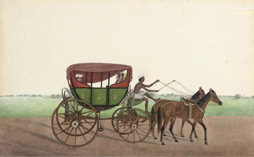 ssharadmohhan's tweet photo. @DalrympleWill Sheikh Mohammed Amir of #Karraya was a noted #CompanySchool artist. This #CompanyPainting of his titled "A #Calcutta Hackney Coach" was sold by @ChristiesInc for £3000+.
#EastIndiaCompany #Heritage.
@dpanikkar https://t.co/VK6C2H4qKp