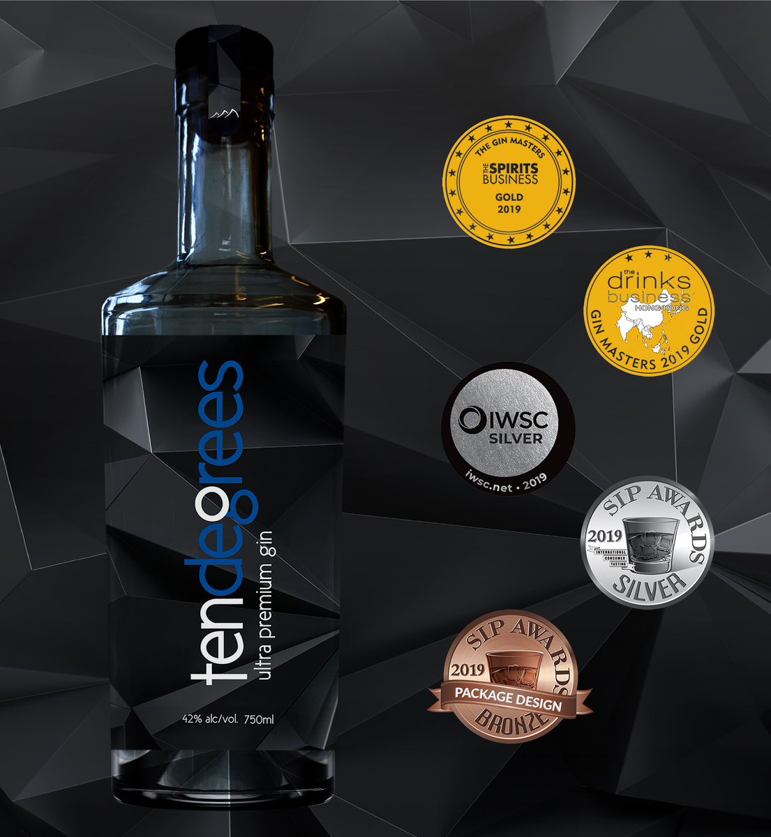 tendegreesgin's tweet photo. We’ve picked up another award, that is our 5th award of 2019 for our uniquely distilled gin #gin #awardwinning https://t.co/flZlo7AhEJ