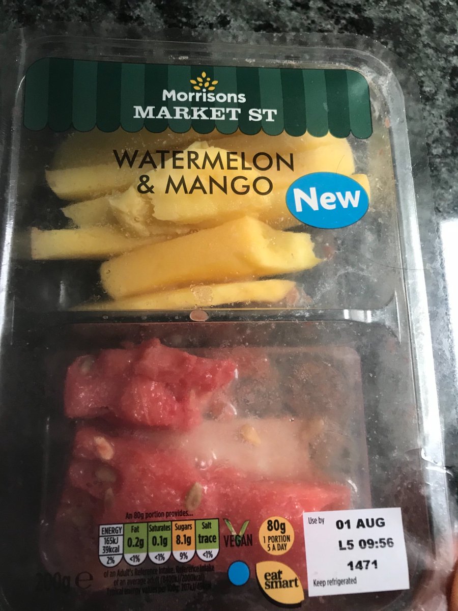 LexiGreenstein's tweet photo. @Morrisons this fruit was purchased yesterday from the Whitefield Morrison’s. It was eaten  two days before the best before date and it tasted off. Not good enough for the prices. https://t.co/PswOowVS6P