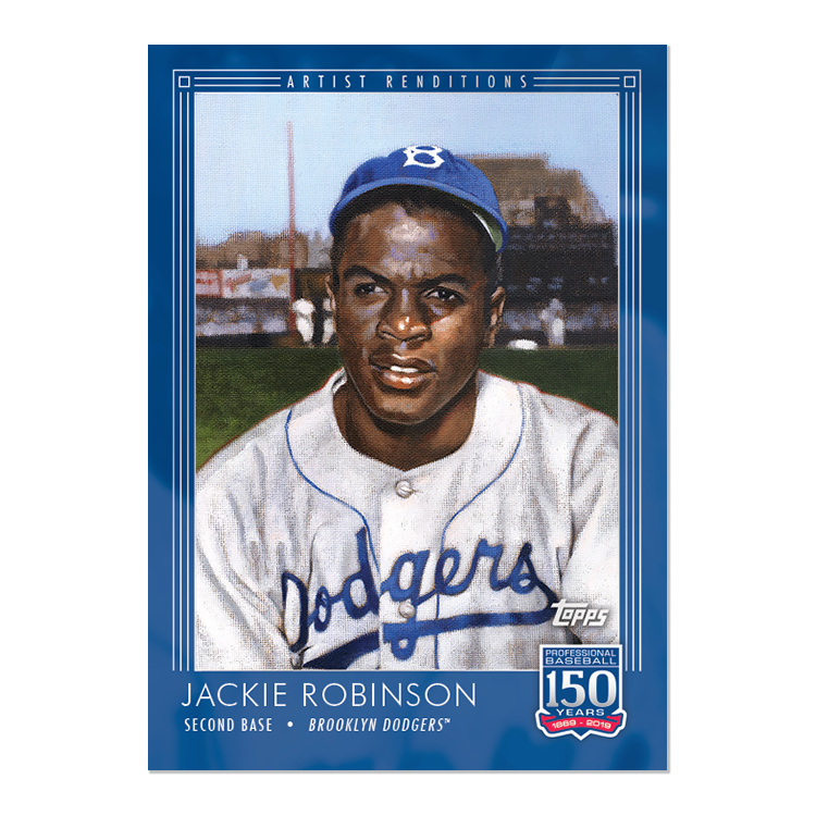 CardboardStats's tweet photo. New #150YearsofBaseball
#64 George Brett, Royals - Records and Award Winners
#65 Roy Halladay, Phillies - Historic Moments
#66 Jackie Robinson, Brooklyn Dodgers - Artist Renditions
Robinson artwork by @GraigKreindler https://t.co/1btGh8FVkd