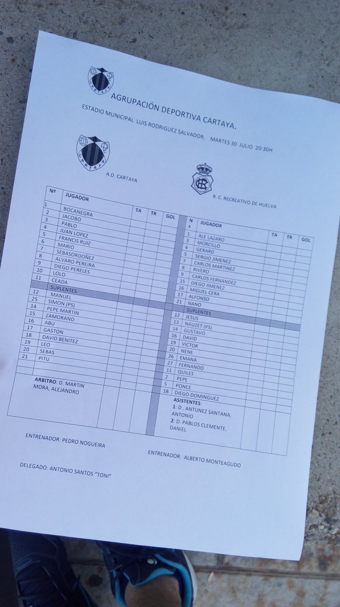 AD CARTAYA-RECRE (AMISTOSO PRETEMPORADA) EAve8nyWkAIelZ1