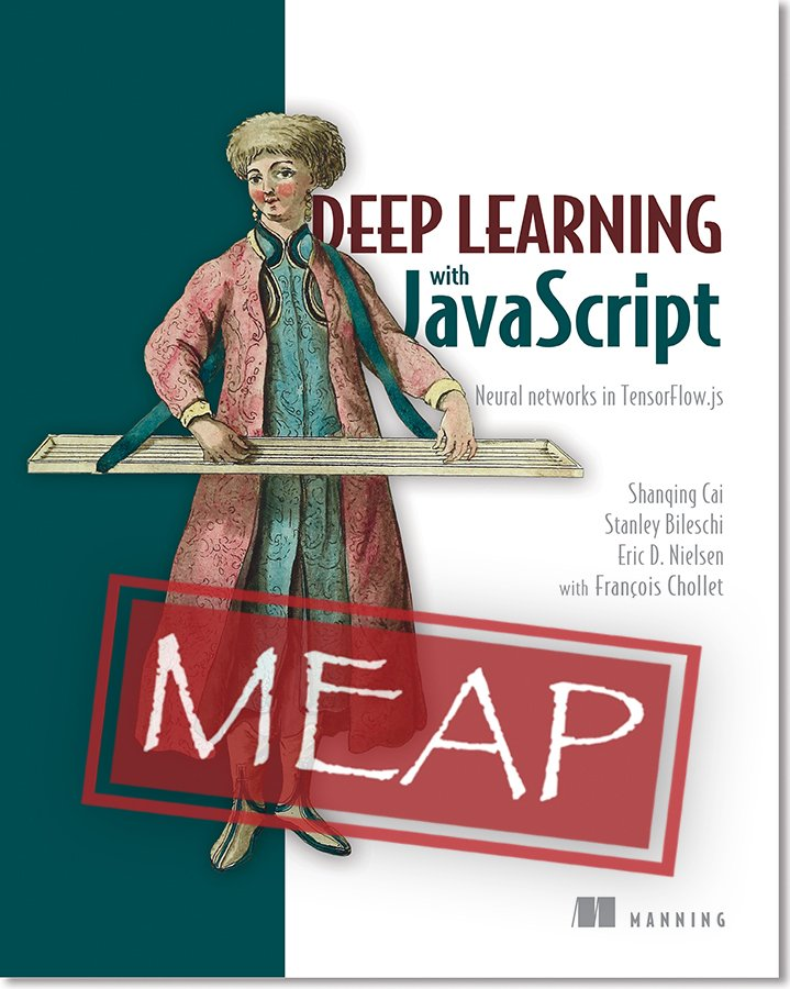 sqcai's tweet photo. Chapter 9 of "Deep Learning with JavaScript" was recently released to #MEAP. It covers the basics of generative deep learning (VAE, GAN, &amp; RNN-based sequence generation) and how to train and serve such models in TensorFlow.js. @xtan @fchollet

https://t.co/nATdqUMljX https://t.co/80F6c6d5yi