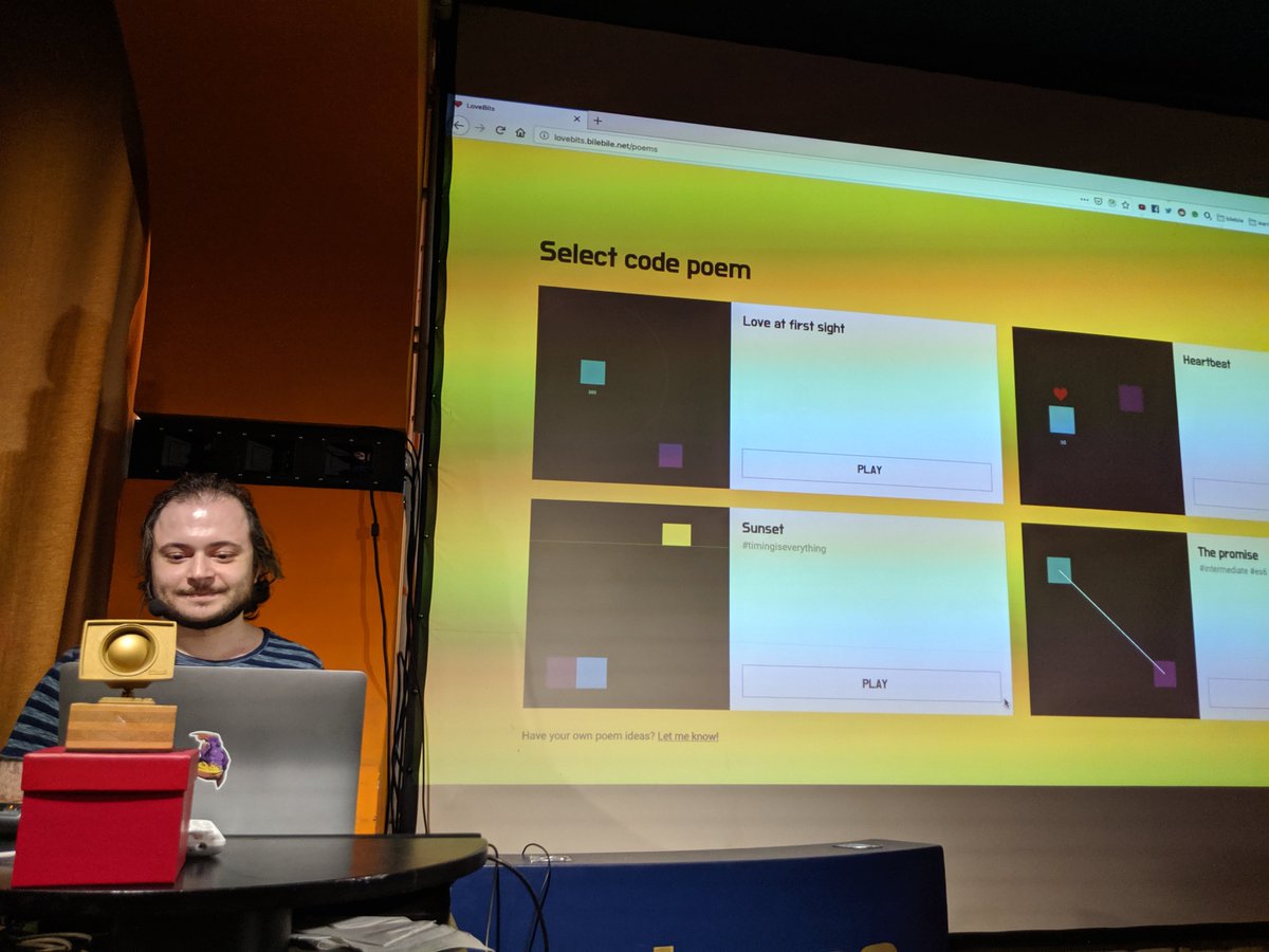 tbsprs's tweet image. LoveBits - Understanding code through the power of poetry lovebits.bilebile.net #bhnt #teachingcode #accessiblecode @BerlinHacknTell