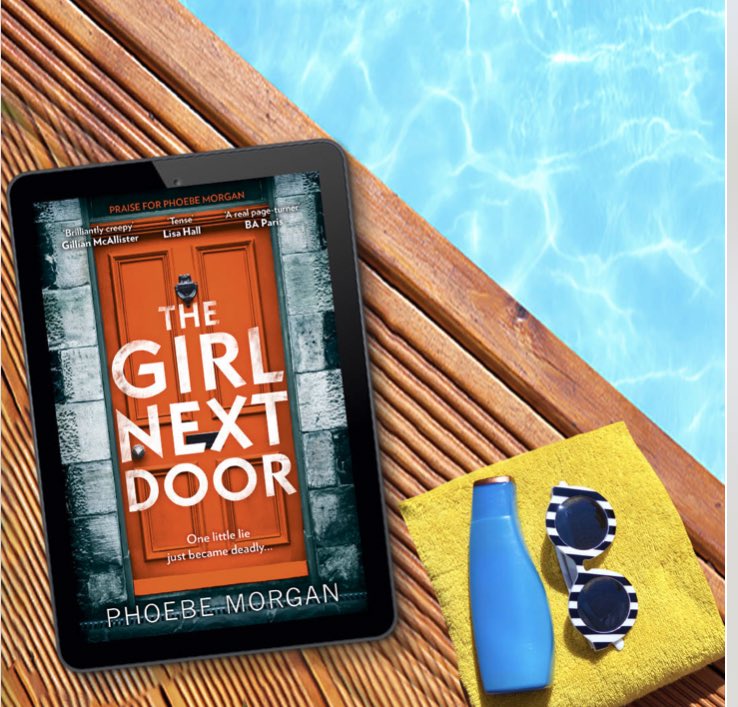 Phoebe_A_Morgan's tweet photo. Giveaway time! To celebrate it being (almost) August I’m giving away one paperback of #TheGirlNextDoor - to enter RT by this time tomorrow! 📚😎☀️#thriller #free #books #giveaway #win https://t.co/q1rW0viTUl